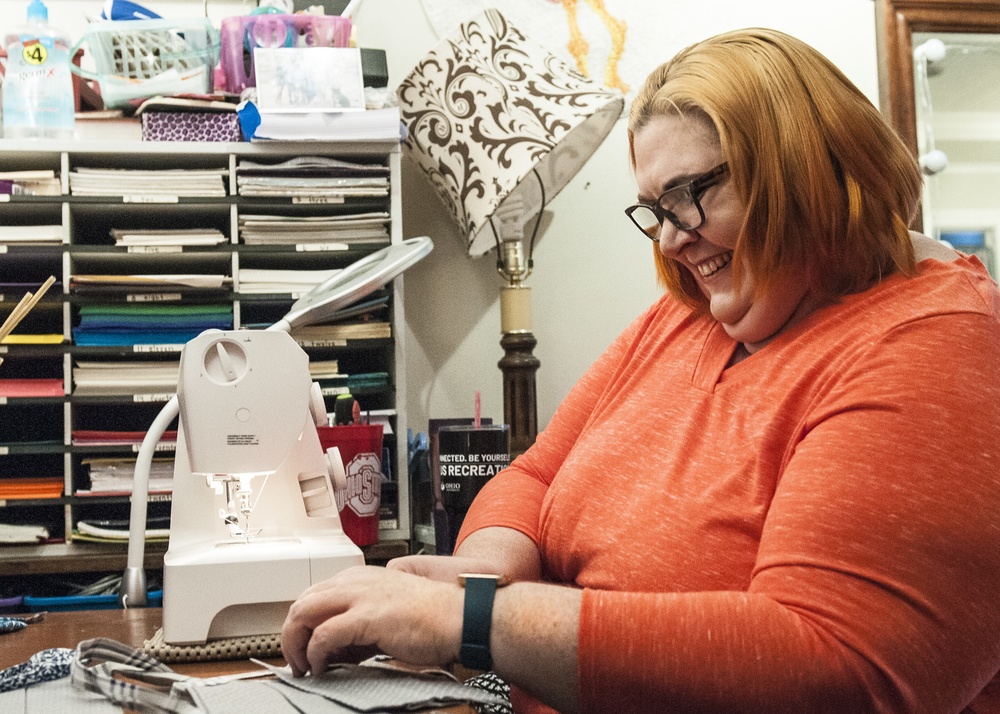 Self-taught seamstress uses talents to sew masks for Ohio National Guard members, other front-line heroes