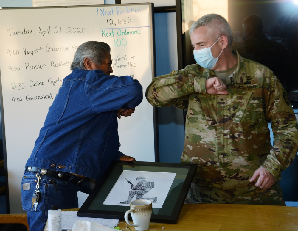 Warm Springs leaders, Oregon National Guard discuss COVID-19 support