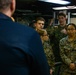 31st MEU Marine honored by Rear Adm. Kacher aboard USS America