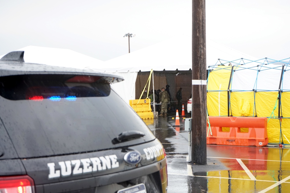 PA Guard, PA DOH, PEMA open Luzerne County Community Based Testing Site