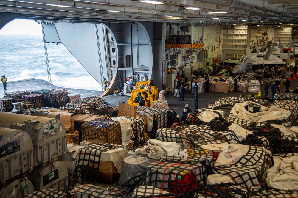 USS Harry S Truman transits the Atlantic Ocean