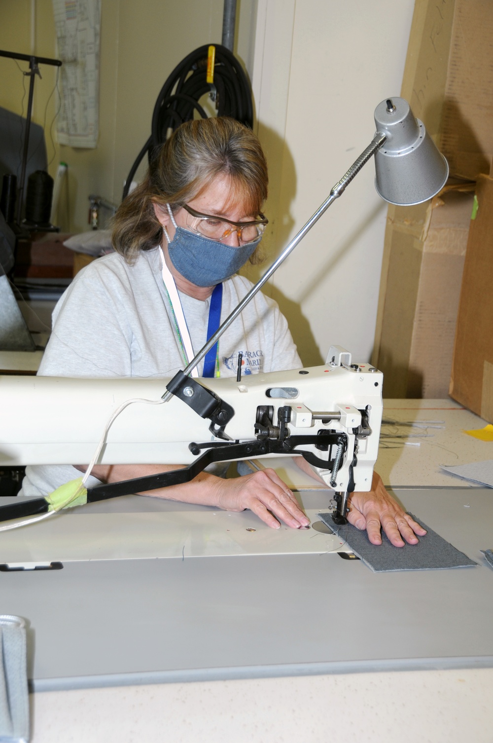 FRCE manufactures cloth face coverings for employees