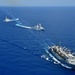 USS Porter, USNS Supply, and ITS Federico Martinengo conduct a PHOTOEX