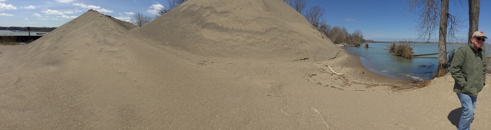 Stockpile of sand