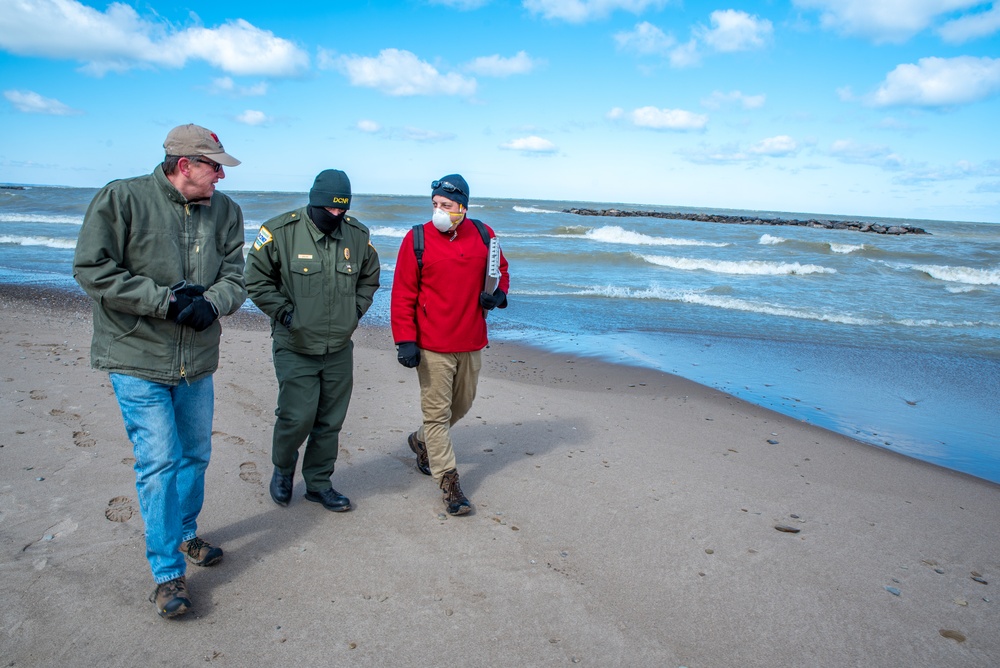 Buffalo District conducts 2020 Presque Isle beach walk