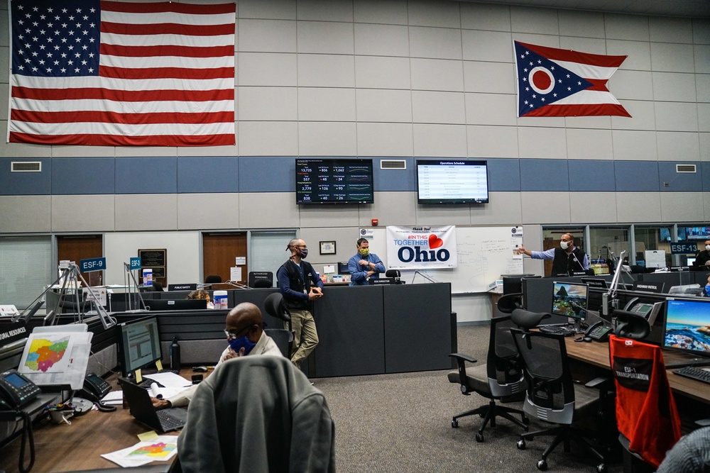 FEMA Visits Ohio’s Emergency Operations Center during COVID-19