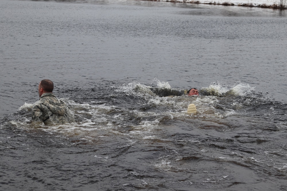 CWOC Class 20-05 students complete cold-water immersion training at Fort McCoy