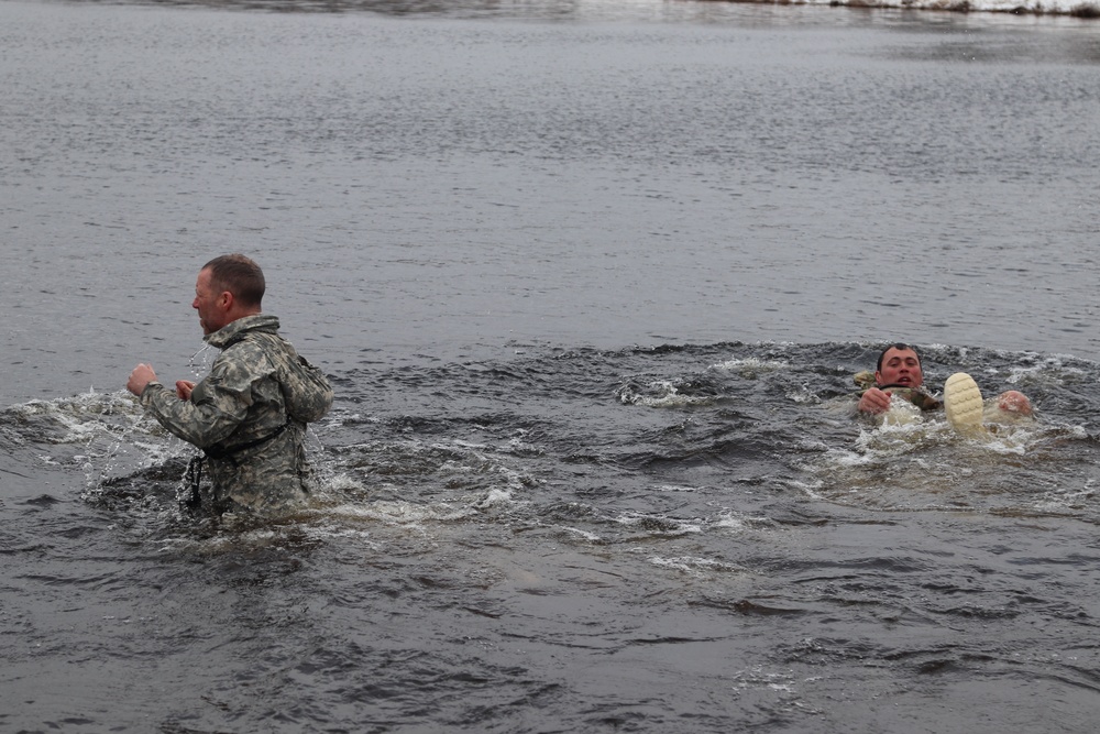 CWOC Class 20-05 students complete cold-water immersion training at Fort McCoy