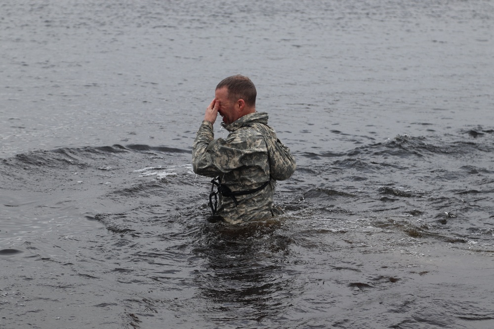 CWOC Class 20-05 students complete cold-water immersion training at Fort McCoy