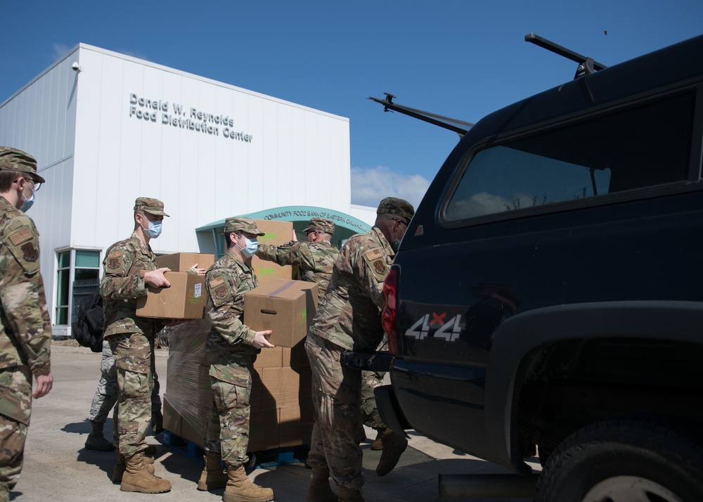 138th FW Supports Food Bank During COVID-19