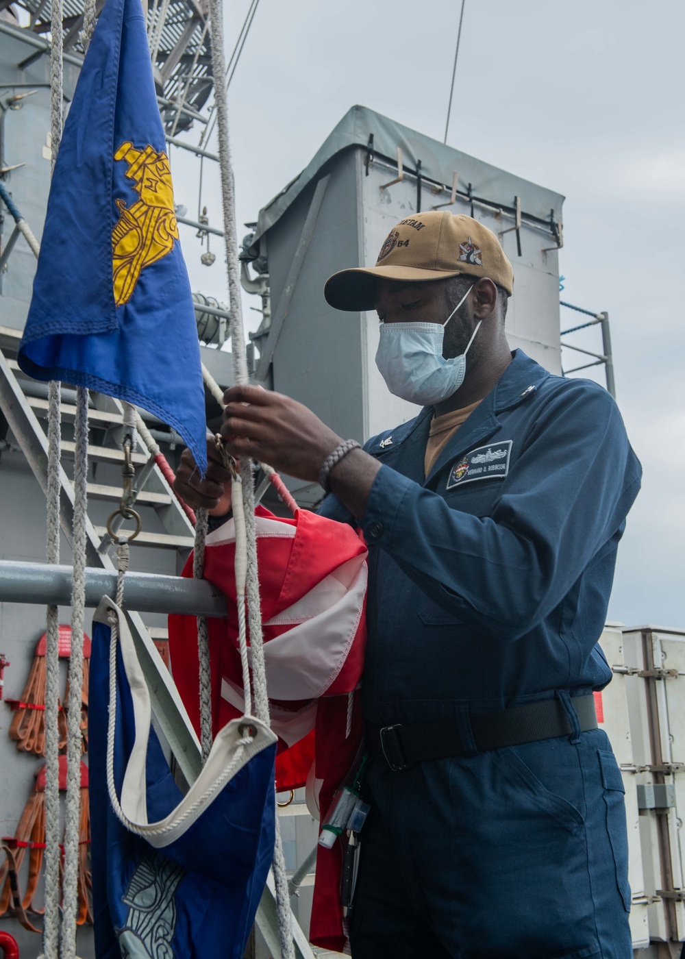 Antietam Sailors Conduct Sea and Anchor