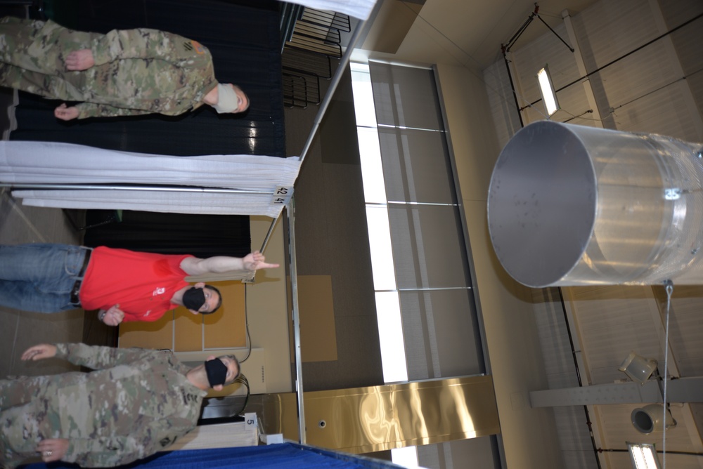 Brig. Gen. Thomas Tickner Visits USACE Alaska District's Alternate Care Facility