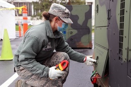 127th Wing Airman Assist with COVID-19 Testing Site