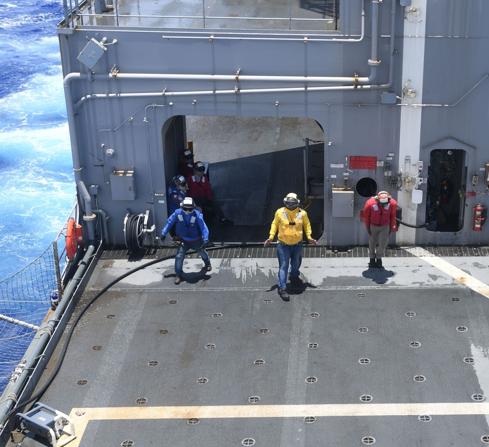USNS Richard E. Byrd Conducts RAS with USS Blue Ridge