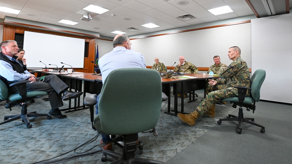 USMC senior leader visits VTNG leadership and alternative healthcare facility