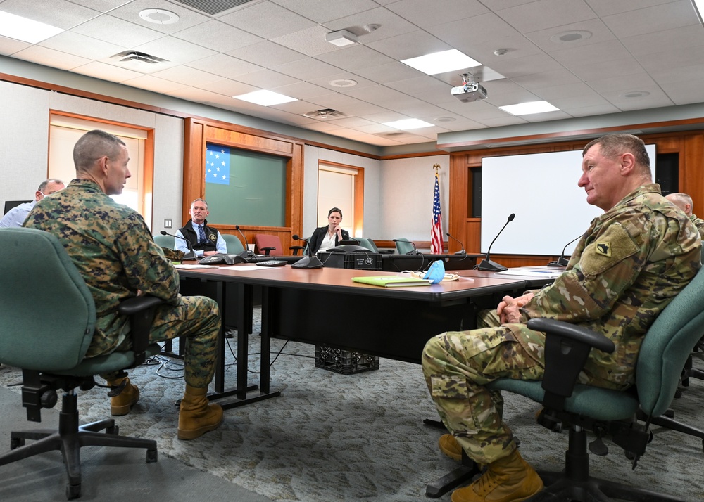 USMC senior leader visits VTNG leadership and alternative healthcare facility