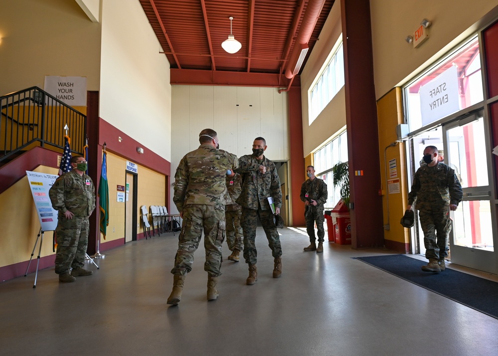 USMC senior leader visits VTNG leadership and alternative healthcare facility