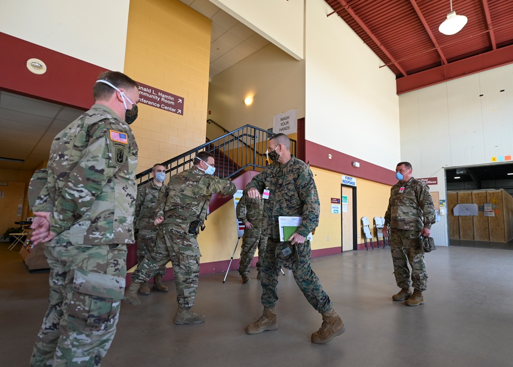 USMC senior leader visits VTNG leadership and alternative healthcare facility