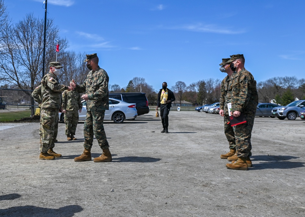 USMC senior leader visits VTNG leadership and alternative healthcare facility