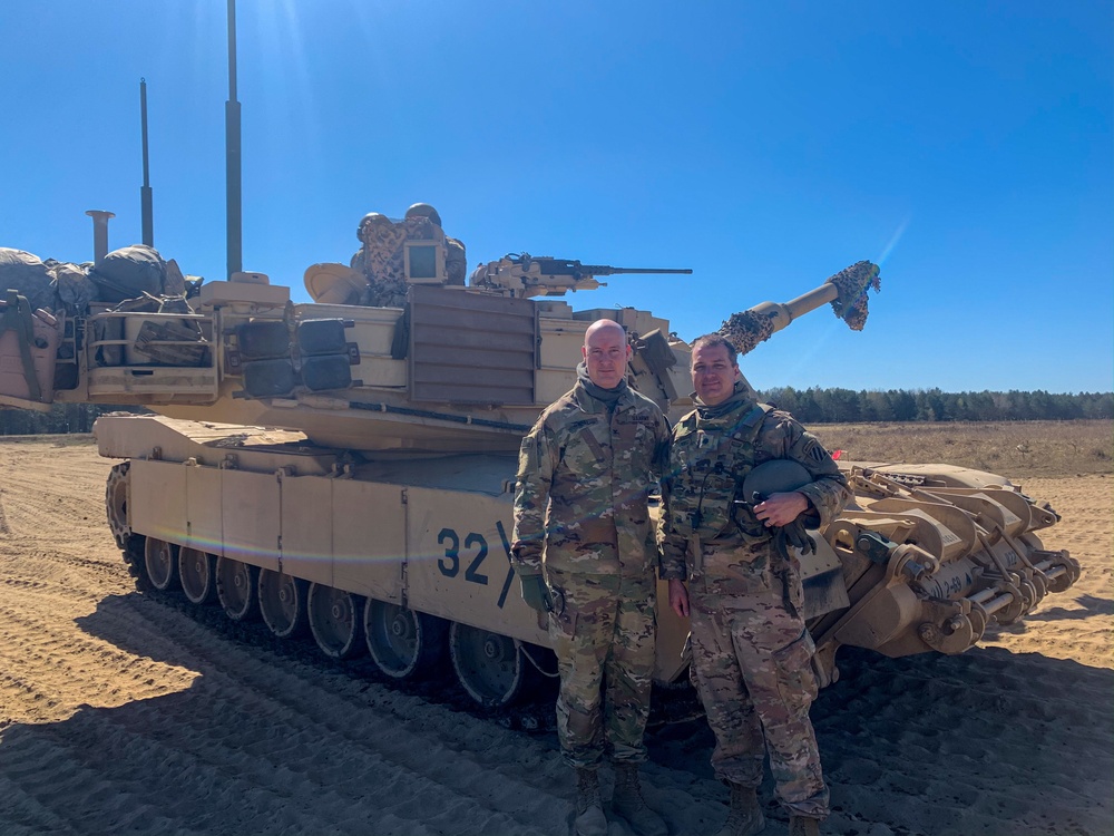 Col. Patrick O’Neal fires an M1 Abrams Tank