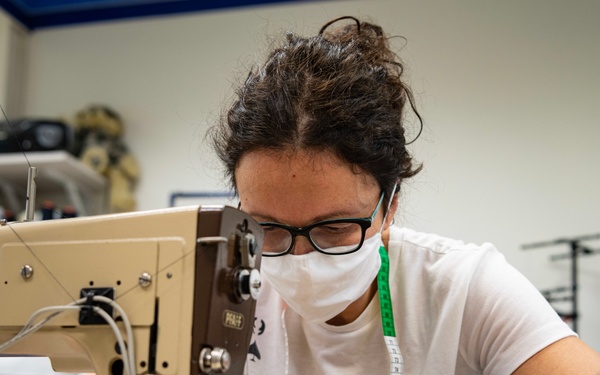 (Photo) Stripes Makes Masks in Response to COVID-19