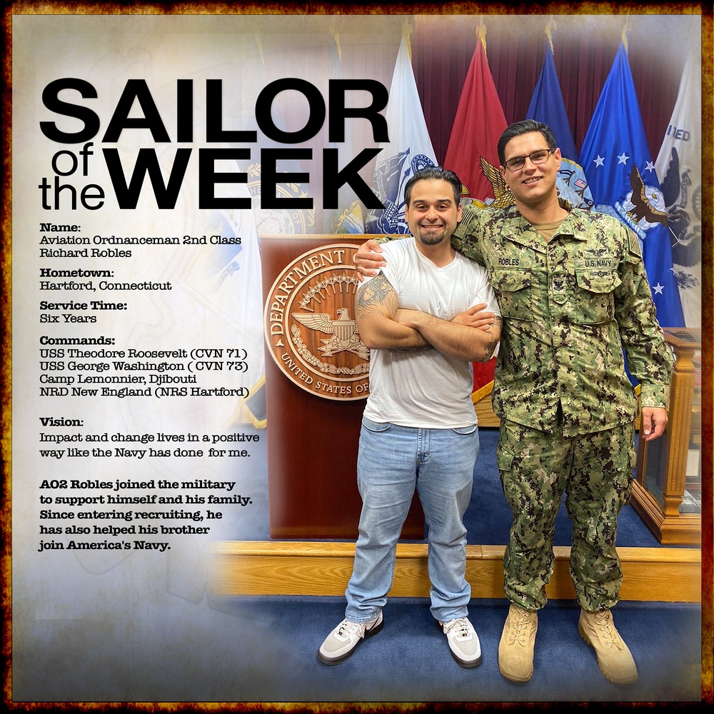 NRD New England Sailor of the Week - AO2 Richard Robles