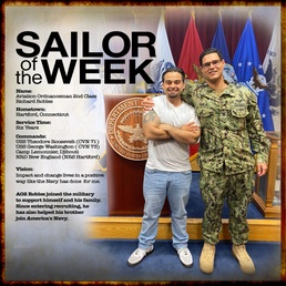 NRD New England Sailor of the Week - AO2 Richard Robles
