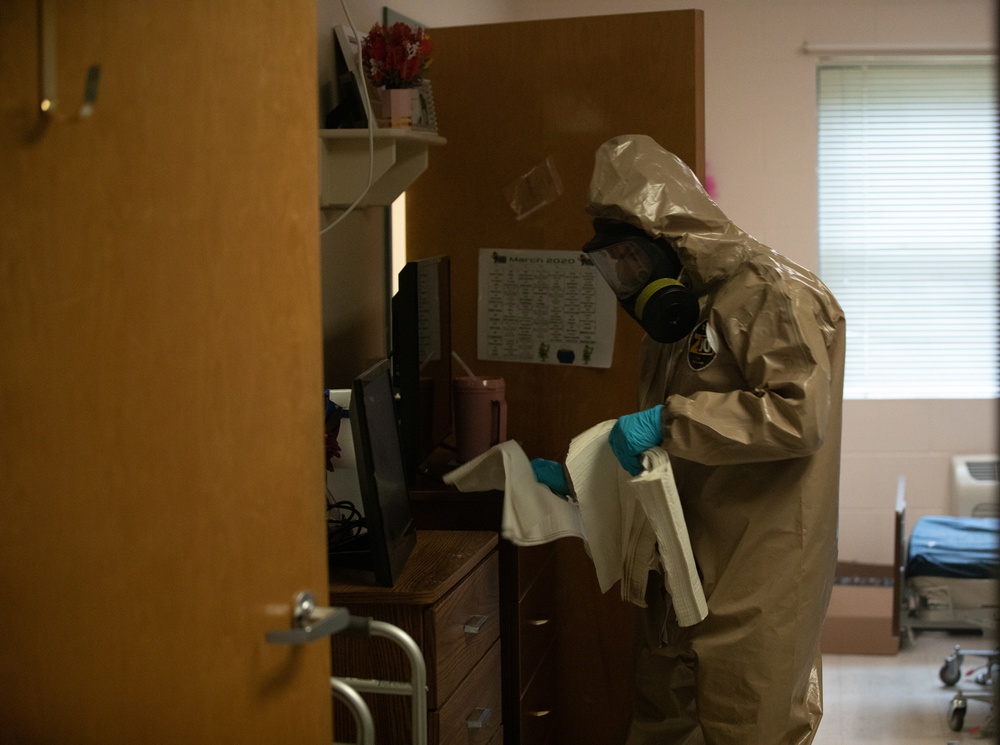 Task Force 31 disinfects care facility