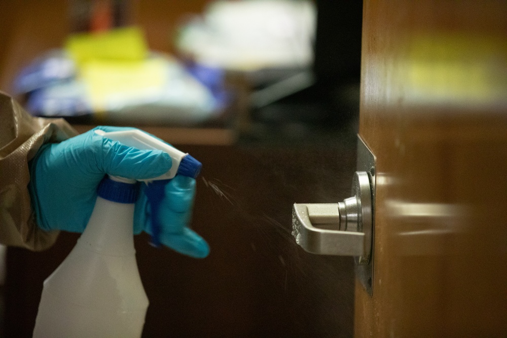 Task Force 31 disinfects care facility