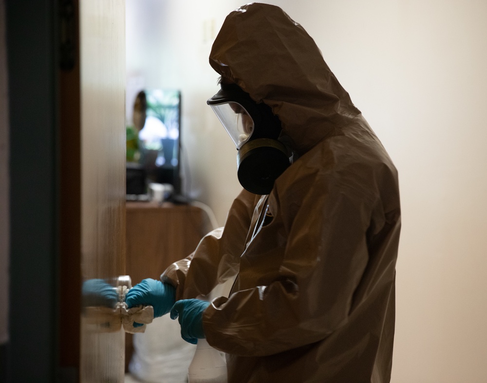 Task Force 31 disinfects care facility