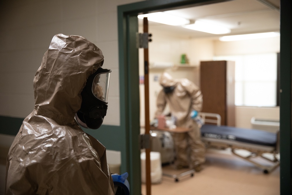 Task Force 31 disinfects care facility