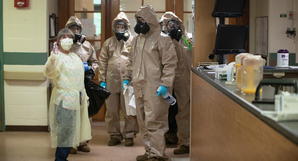Task Force 31 disinfects care facility