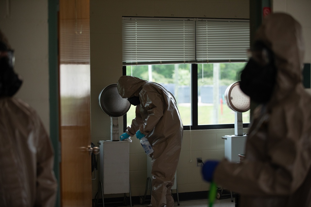 Task Force 31 disinfects care facility