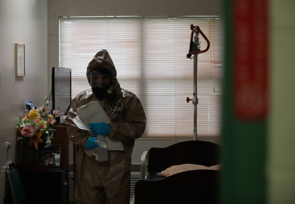 Task Force 31 disinfects care facility