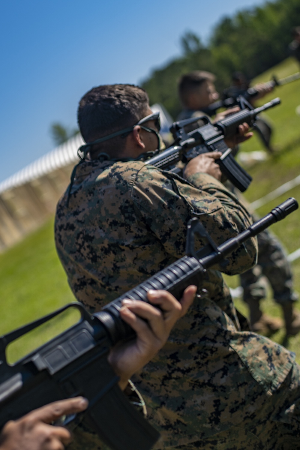 Task force Marines participate in military operations on urban terrain training during exercise at Camp Lejeune