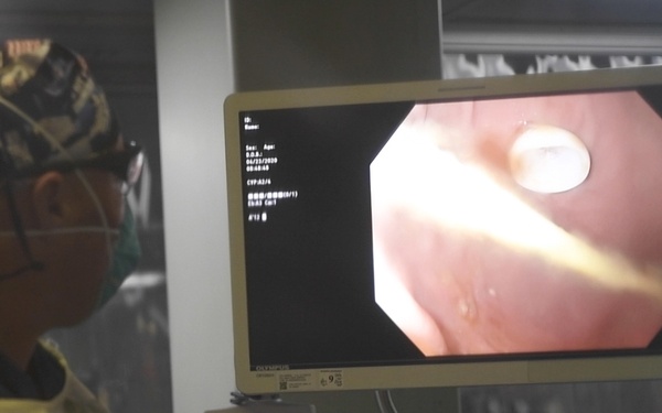 U.S. Navy Doctors, Nurses and Corpsmen Treat Patients in the ICU Aboard USNS Comfort