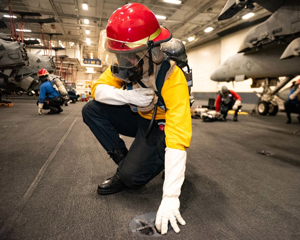 USS Harry S. Truman (CVN 75) transits the Red Sea