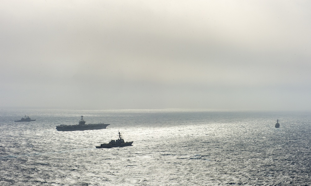 USS Harry S. Truman (CVN 75) transits the Mediterranean Sea