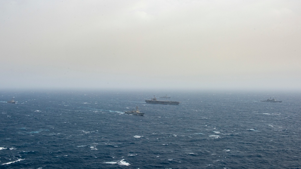 USS Harry S. Truman (CVN 75) transits the Mediterranean Sea