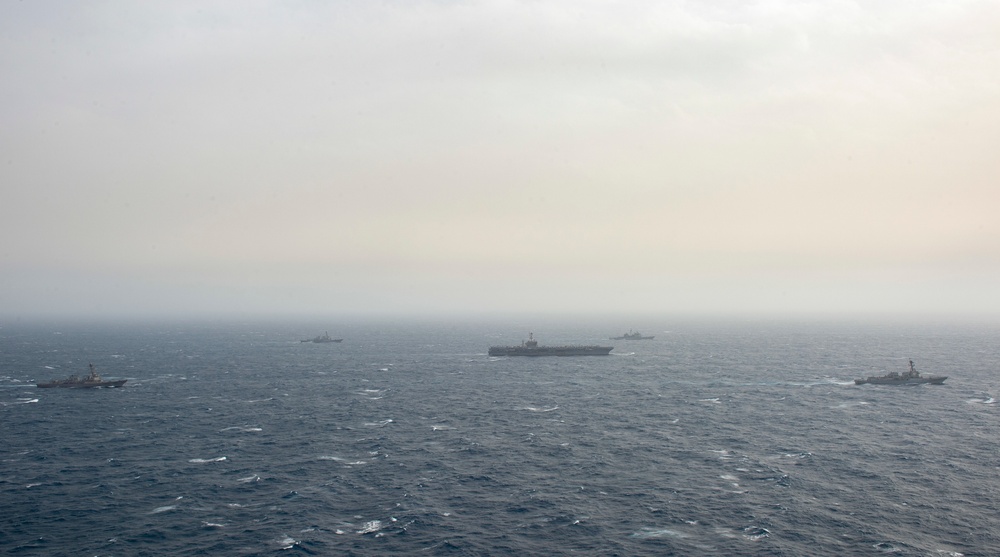 USS Harry S. Truman (CVN 75) transits the Mediterranean Sea