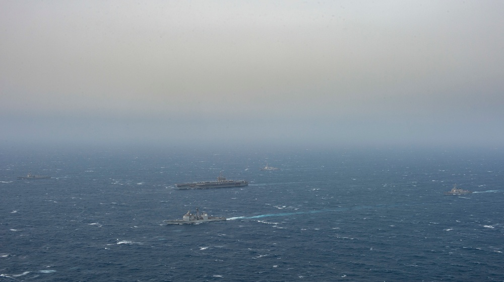 USS Harry S. Truman (CVN 75) transits the Mediterranean Sea