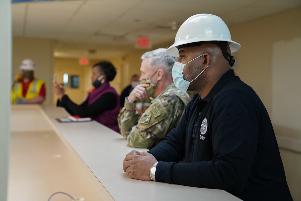 FEMA Visits Alternate Care Site for COVID-19 in Chicago