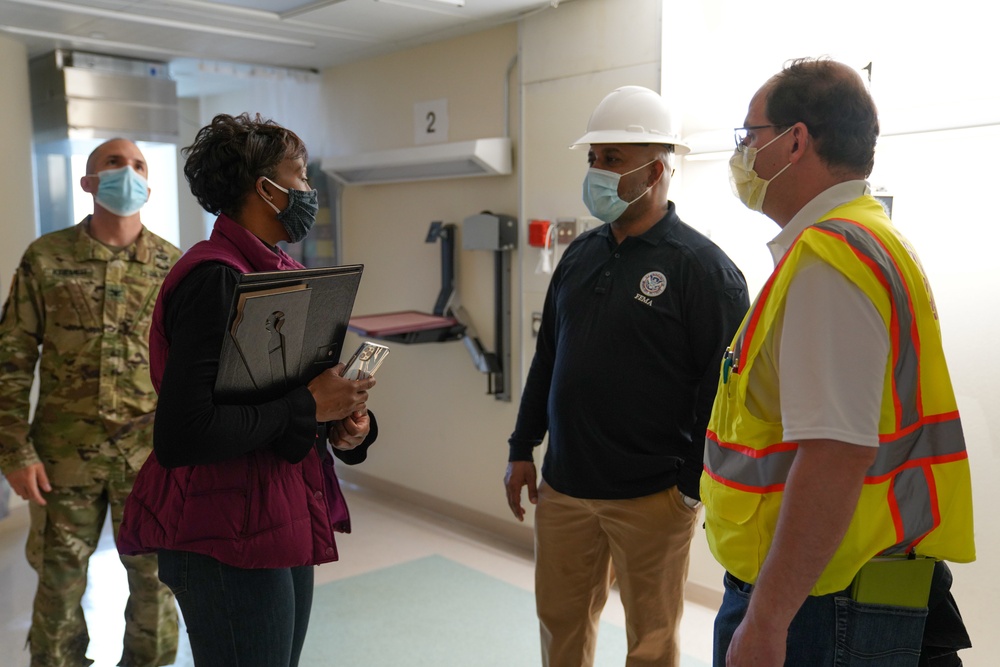 FEMA Visits Alternate Care Site for COVID-19 in Chicago