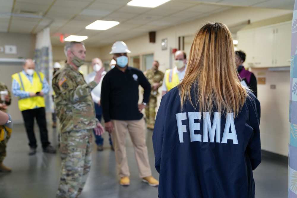 FEMA Visits Alternate Care Site for COVID-19 in Chicago