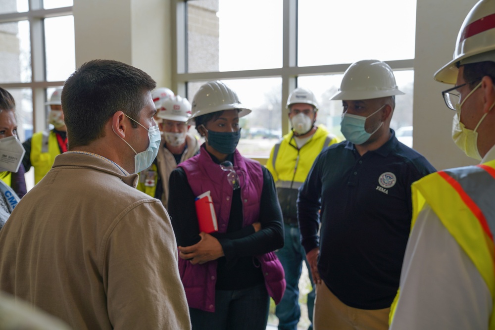 FEMA Visits Alternate Care Site for COVID-19 in Chicago