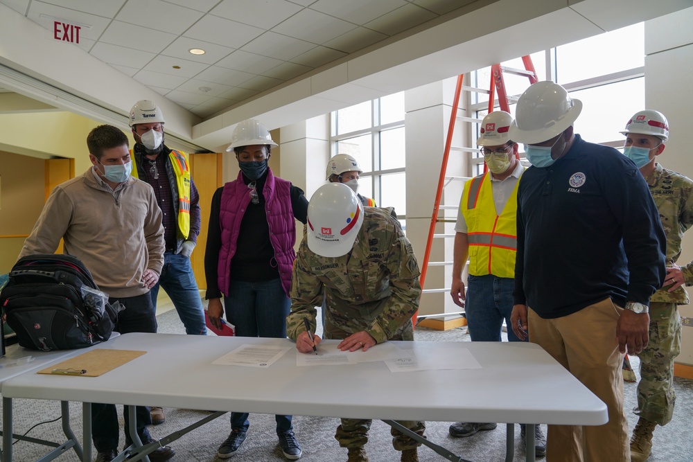 FEMA Visits Alternate Care Site for COVID-19 in Chicago