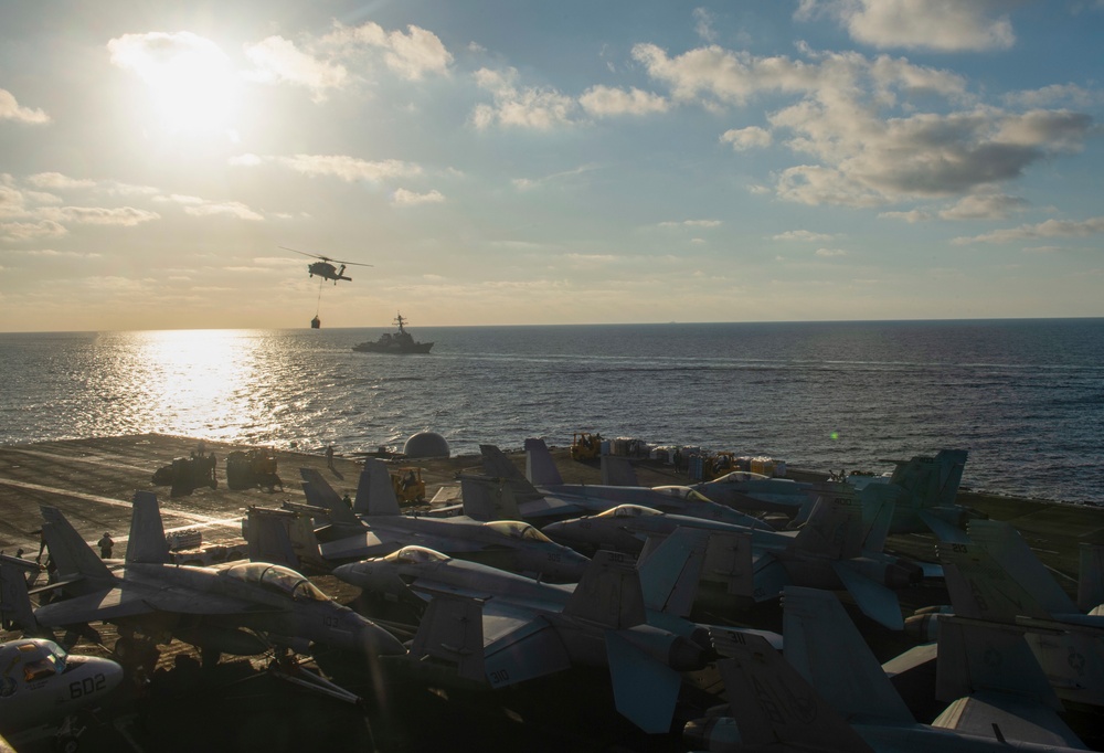 USS Harry S. Truman (CVN 75) transits the Mediterranean Sea