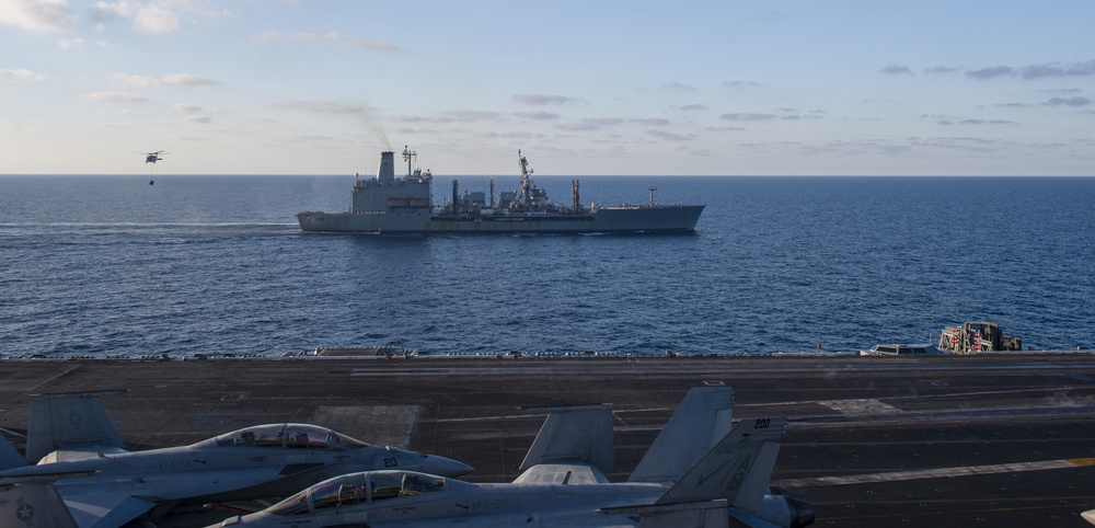 USS Harry S. Truman (CVN 75) transits the Mediterranean Sea