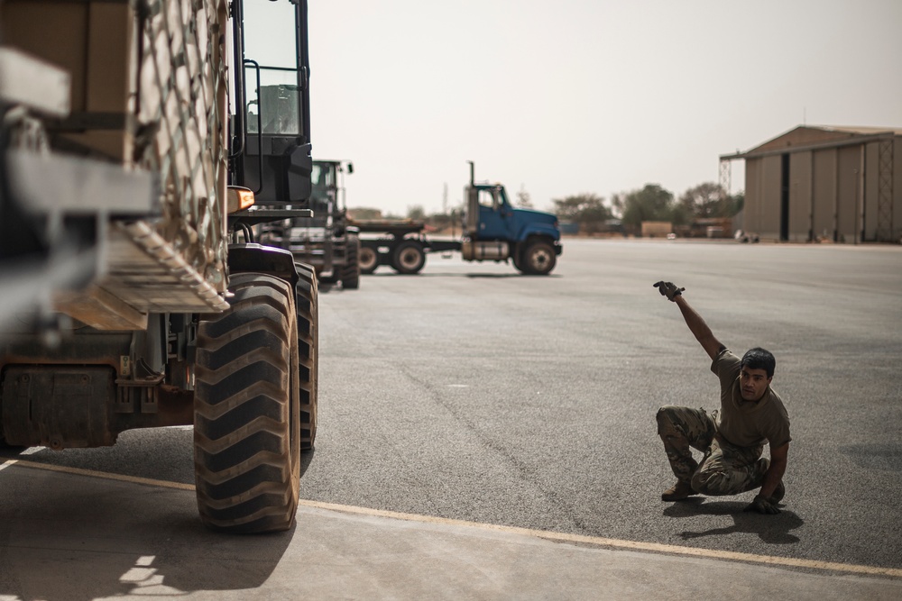 37th Airlift Squadron delivers Navy medical supplies to Ghana