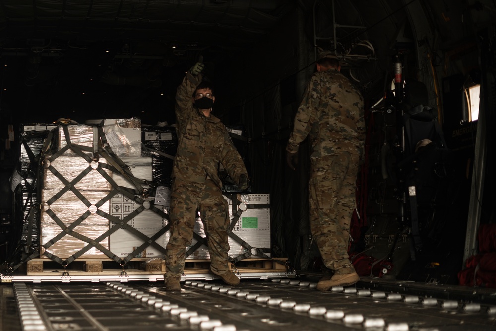 37th Airlift Squadron delivers Navy medical supplies to Ghana